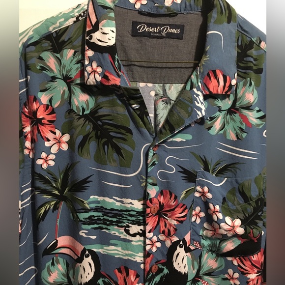🌺Mens 🌴Tropical 🌴 🌺 Shirt 🦜🌺🌴 - Picture 12 of 13